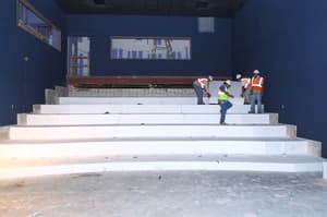 16 Stadium Seating Geofoam Installation