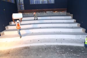 17 Stadium Seating Geofoam Installation