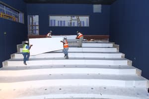 18 Stadium Seating Geofoam Installation