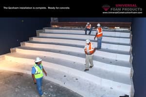 19 Stadium Seating Geofoam Installation