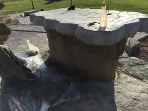 Stone Patio Table