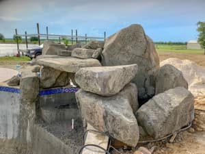 EPS Foam used to create realistic Rock Formation