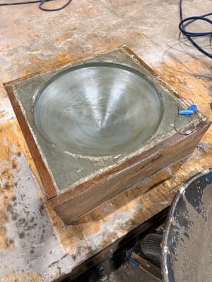 Custom Rubber Mold Concrete Cone Casting Process