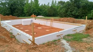 Eps Insulated Pool Wall Construction