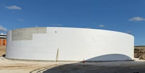 Eps Foam Insulation for a Concrete Digester