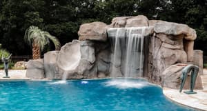 EPS Foam Used as Void Fill for Residential Pool Waterfall Feature