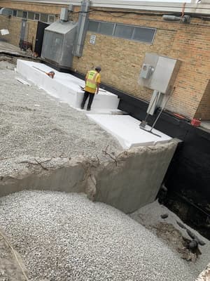 EPS29 Geofoam Used as Backfill Against Basement Wall of Elementary School in Milwaukee, Wisconsin