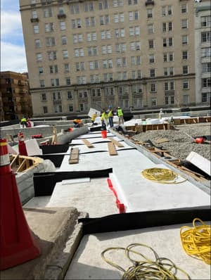 High Density Eps Foam Used on Plaza Restoration Project