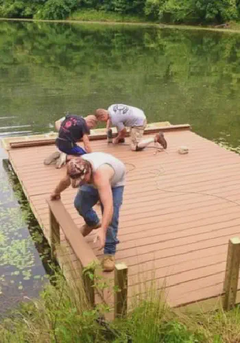 Floating Dock on 3 acre private pond