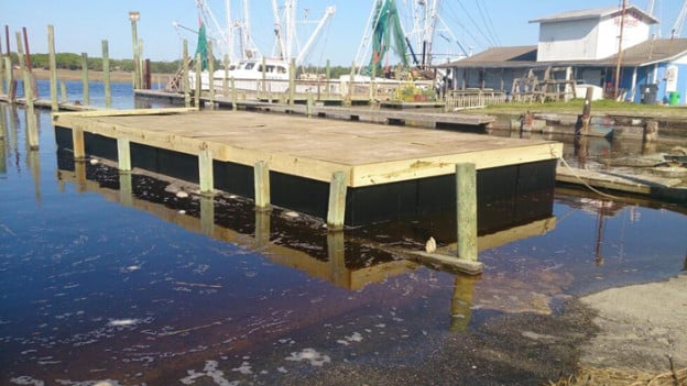 Un-encapsulated EPS blocks for Commerical Work Barges