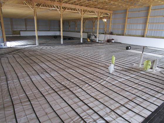 Economical insulation for radiant floors